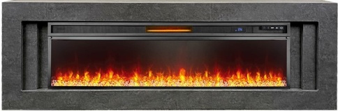 Каминокомплект Line 60 Dark Grey - Темный серый с очагом Vision 60 LED фото 2