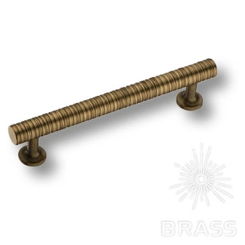 Brass Ручка скоба 9208 0128 ABM-ABM состаренная латунь 128 мм фото 1