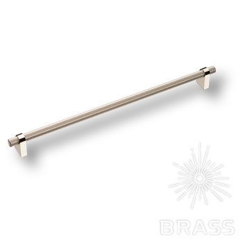 Brass Ручка рейлинг 8952 0320 PN-PN глянцевый никель 320 мм фото 1