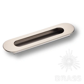 Brass Ручка врезная 1173 160MP08 сатинированный никель 160 мм фото 1
