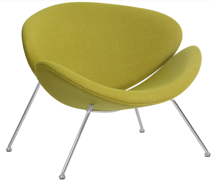 Кресло дизайнерское Модель № 2 светло-зеленая ткань фото 1